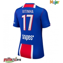Camiseta Paris Saint-Germain Vitinha #17 Primera Equipación para mujer 2026-27 manga corta